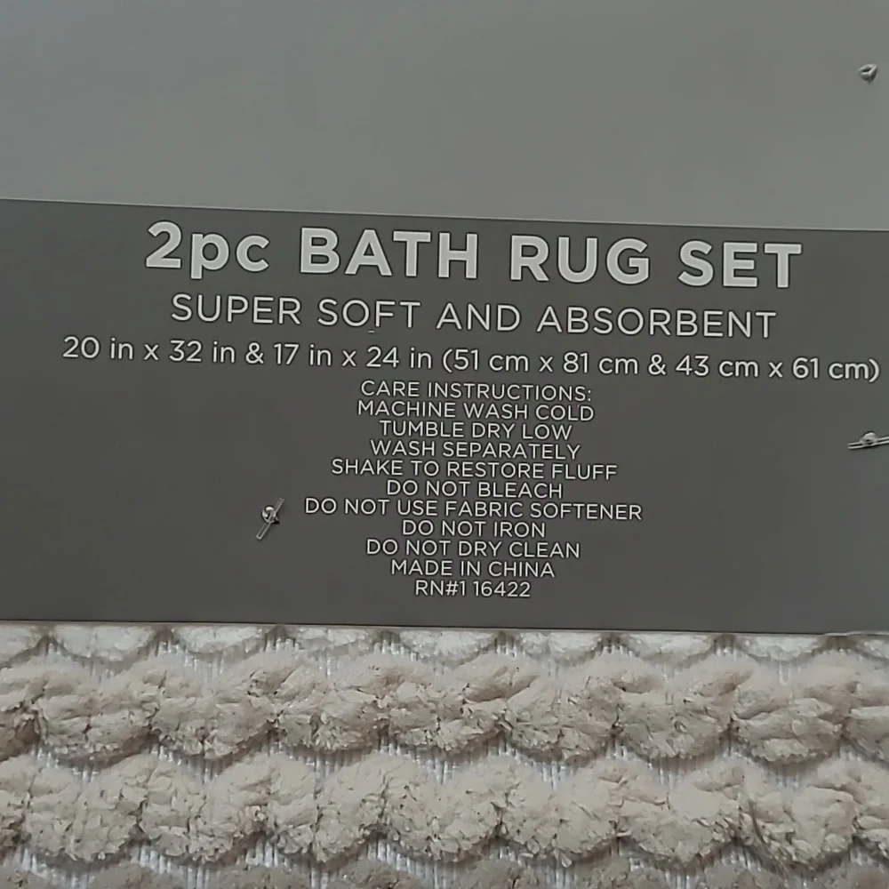Style Sanctuary 2pc Bath Rug Set